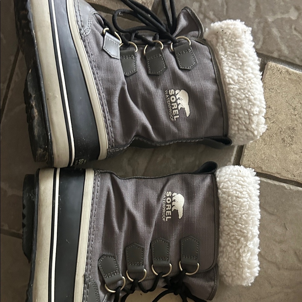 Sorel waterproof winter Boots with Fur Trim women’s 8.5 - Picture 9 of 12